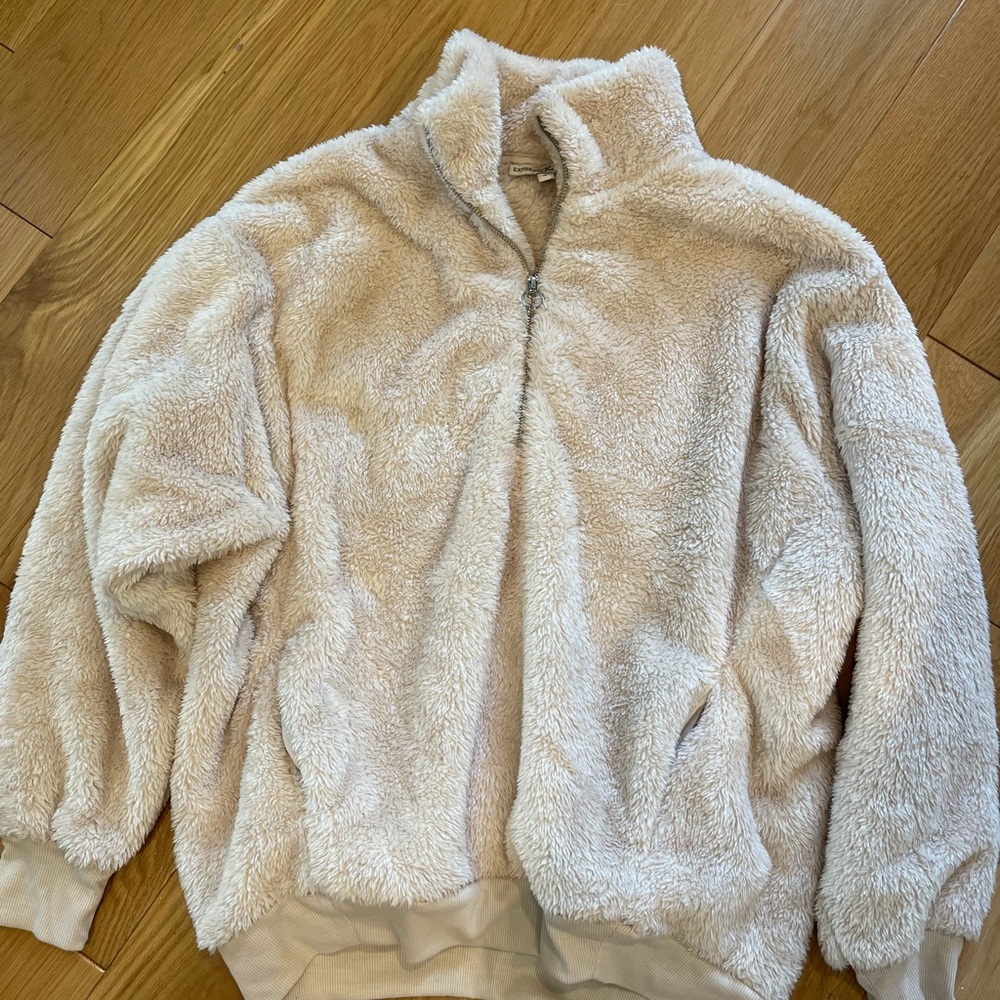 Express one eleven Sherpa pullover